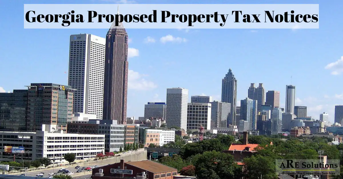 Georgia Proposed Property Tax Notices 2016